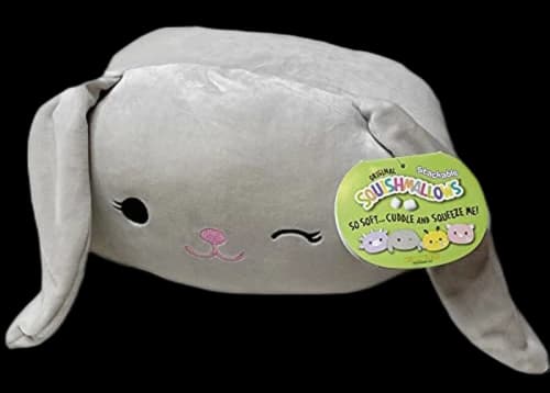 Squishmallow Stackables Blake The Bunny 12 Inch Gray Plush