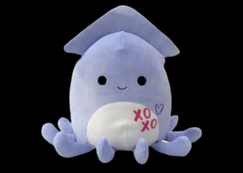 Squishmallow Stacy The Squid 8 Inch (Valentines Day Exclusive) Plush Blue/White
