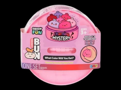 Squishy Bun Charming Mystery Squishy "Dumpling" (Pink Glitter) Blind Box