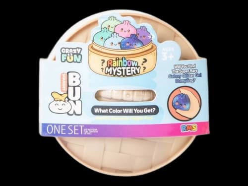 Squishy Bun Rainbow Mystery Squishy "Dumpling" (Galaxy Glitter Gel Chase Version) Blind Box