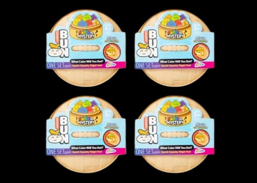 Squishy Bun Rainbow Mystery Squishy "Dumpling" (Golden Chase Version) Blind Box 4x Lot