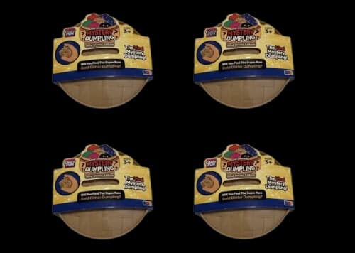Squishy Bun The Original Mystery Dumpling Gold Glitter Edition Blind Box 4x Lot