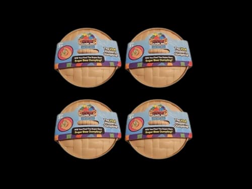 Squishy Bun The Original Mystery Dumpling-Sugar Bear Edition Blind Box 4x Lot