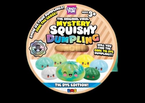 Squishy Bun The Original Viral Mystery Squishy Dumpling (Tie Dye) Blind Box