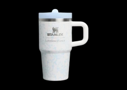 Stanley 1913 x LoveShackFancy Holiday Quencher ProTour Flip Straw 20oz Tumbler Coquette Bow Winter Ice