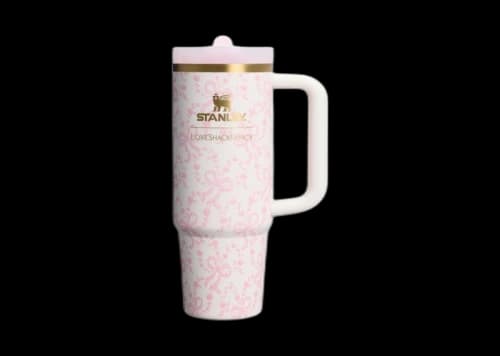 Stanley 1913 x LoveShackFancy Holiday Quencher ProTour Flip Straw 30oz Tumbler Coquette Bow Chantilly