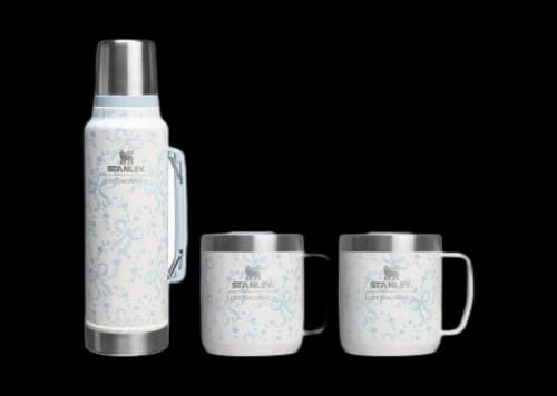 Stanley 1913 x LoveShackFancy Holiday The Everyday 8oz Cocoa Set Coquette Bow Winter Ice