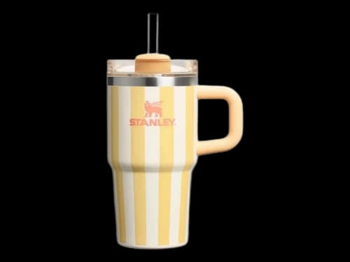Stanley Flowstate Quencher 20oz Tumbler Butter Cabana Gloss