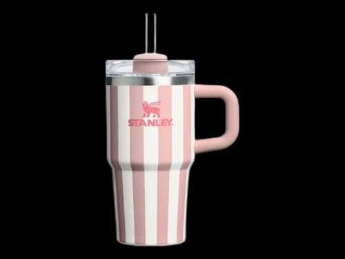 Stanley Flowstate Quencher 20oz Tumbler Peach Whip Cabana Gloss