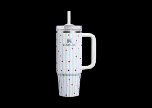 Stanley Flowstate Quencher 30oz Tumbler Blue Starry Stripes