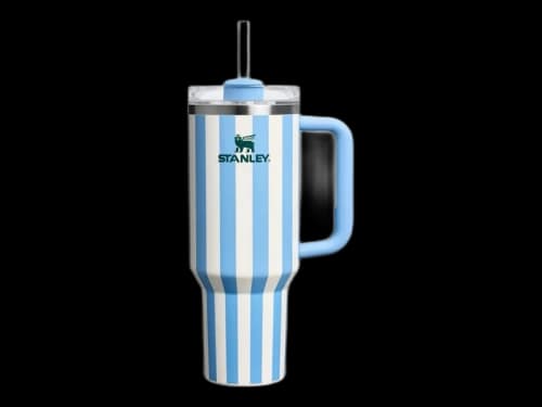 Stanley Flowstate Quencher 40oz Tumbler Cornflower Cabana Gloss