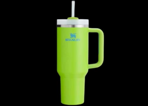Stanley Heat Wave Exclusive Collection Flowstate Quencher 40oz Tumbler Bright Lime