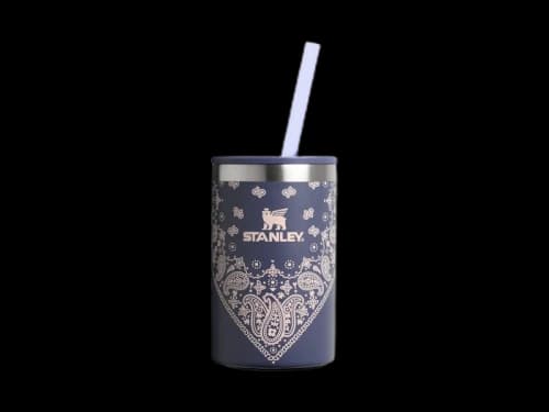 Stanley Mesa Rose Collection The Everyday Can 10oz Cooler Cup Blue Corn Paisley