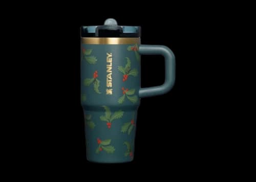 Stanley The Cheers & Cheer Quencher ProTour Flip Straw 14oz Tumbler Holiday Botanical