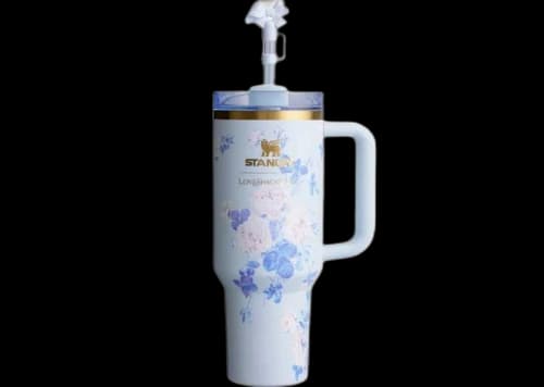 Stanley x LoveShackFancy Flowstate Quencher 40oz Tumbler EverbloomingRosettes