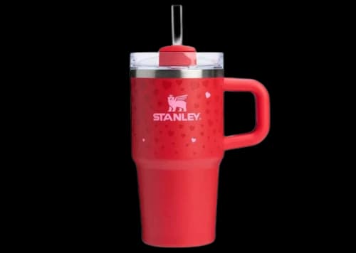 Stanley x Target Exclusive Valentines Day Flowstate Quencher 20oz Tumbler Ruby Hearts
