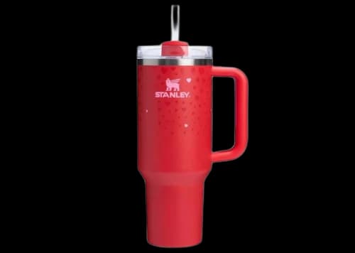 Stanley x Target Exclusive Valentines Day Flowstate Quencher 40oz Tumbler Ruby Hearts