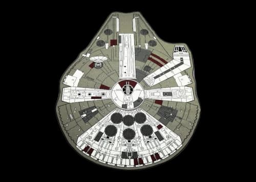 Star Wars Millennium Falcon Small Area Rug