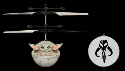 Star Wars The Mandalorian Baby Yoda "The Child" Sculpted Hea UFO Helicopter