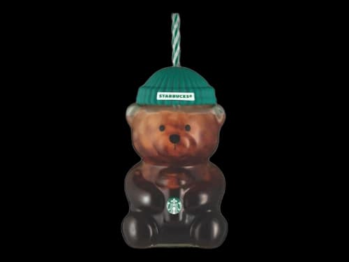 Starbucks Bear "Bearista" Glass Tumbler Cup