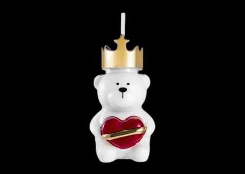 Starbucks Full-of-love Crown Bearista Glass Tumbler Cup