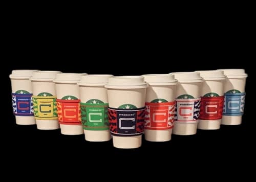 Starbucks Soccer Edition Cup Sleeves Complete Set of 9 (Sleeves Only)