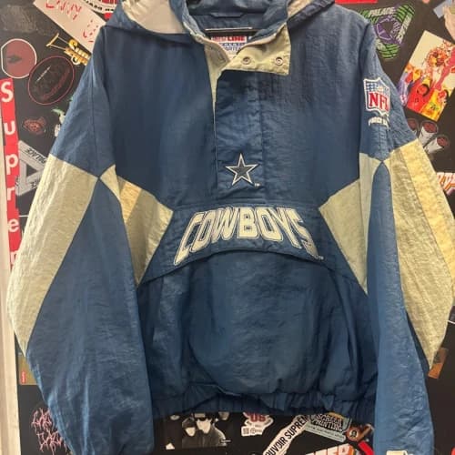 Starter Dallas Cowboys NFL Pro Line Pullover Jacket Blue