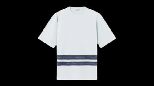Stone Island 2100003 Combed Organic Cotton Marina Jersey T-shirt Light Blue