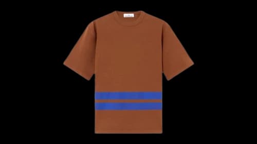 Stone Island 2100003 Combed Organic Cotton Marina Jersey T-shirt Tobacco