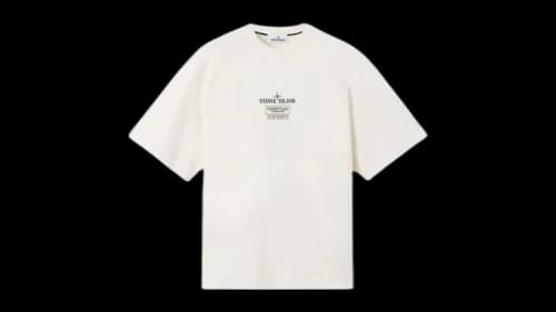 Stone Island 2100037 Combed Organic Cotton Jersey T-shirt Ivory