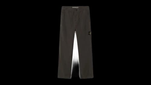 Stone Island 3100005 Canvas Weave Cotton Organic Cotton Pant Lead Grey