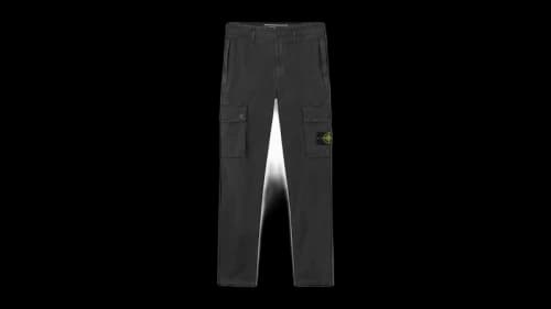 Stone Island 3100034 Stretch Organic Broken Twill Cotton Old Effect Pant Lead Grey