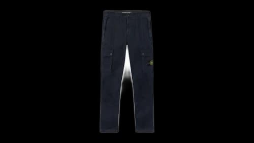 Stone Island 3100034 Stretch Organic Broken Twill Cotton Old Effect Pant Navy Blue