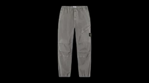 Stone Island 3100036 Stretch Organic Broken Twill Cotton Old Effect Pant Cement