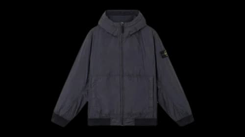 Stone Island 4100013 Crinkle Reps NY Recycled Nylon Jacket Ink Blue