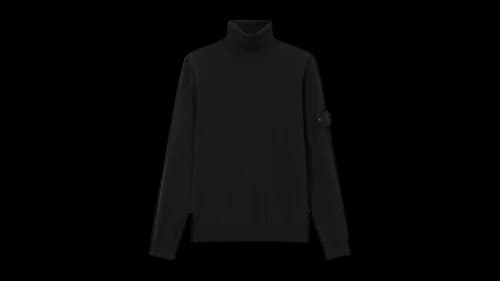 Stone Island 5100075 Pure Light Rws Wool Ghost Knit Black