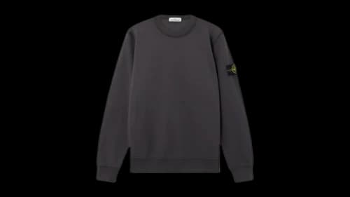 Stone Island Felpa Crewneck Lead Grey