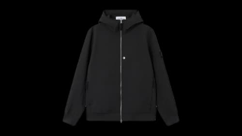 Stone Island Q100004 Soft Shell R E.Dye Technology Recycled Polyester Jacket Black