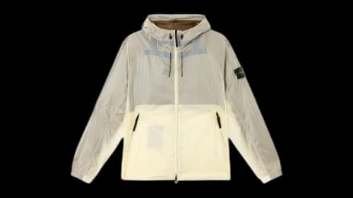 Stone Island Q100008 Ripstop Light Ht Nylon Jacket Ivory