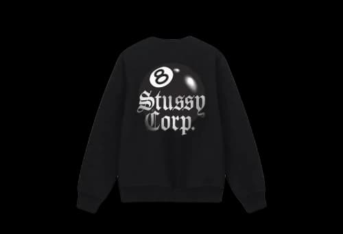 Stussy 8 Ball Corp Crew Black (SS23)