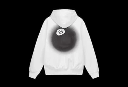 Stussy 8 Ball Fade Hoodie White (FW22)