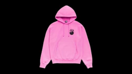Stussy 8 Ball Garment Dyed Hoodie (SS26) Pink