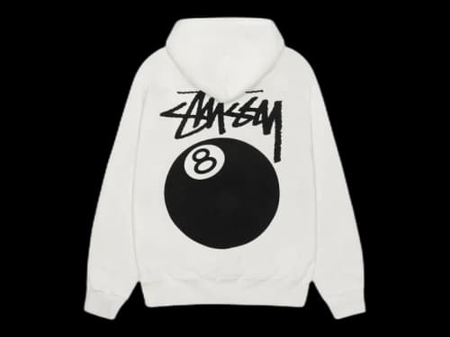 Stussy 8 Ball Pigment Dyed Crew Natural
