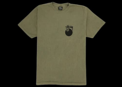 Stussy 8 Ball Pigment Dyed Tee Olive