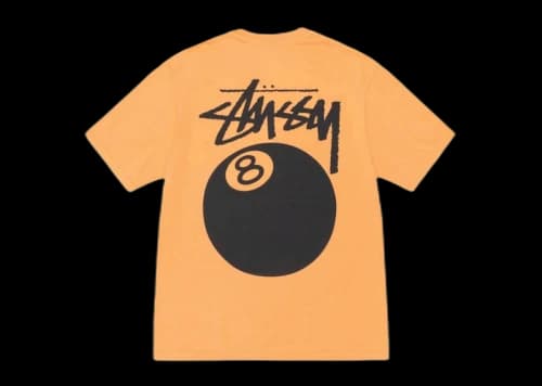 Stussy 8 Ball Tee Pigment Dyed T-shirt Orange