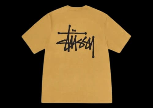 Stussy Basic Logo T-shirt Curry