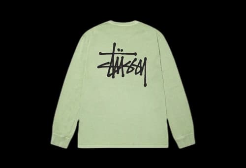 Stussy Basic Stüssy Pigment Dyed LS Tee Sage (FW22)