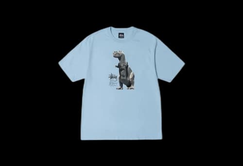 Stussy Big & Meaty Pigment Dyed Tee Sky Blue (SS23)