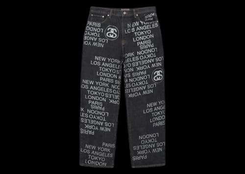 Stussy Big Ol' Denim City Link Jean Washed Black