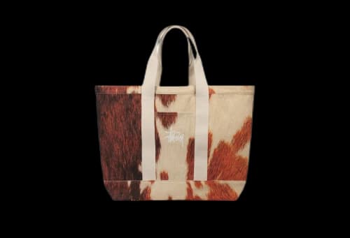 Stussy Canvas Extra Large Tote Bag Cowhide (SS23)